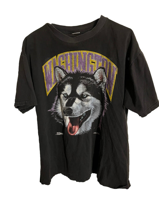 Vintage 1991 Washington Huskies T Shirt XL