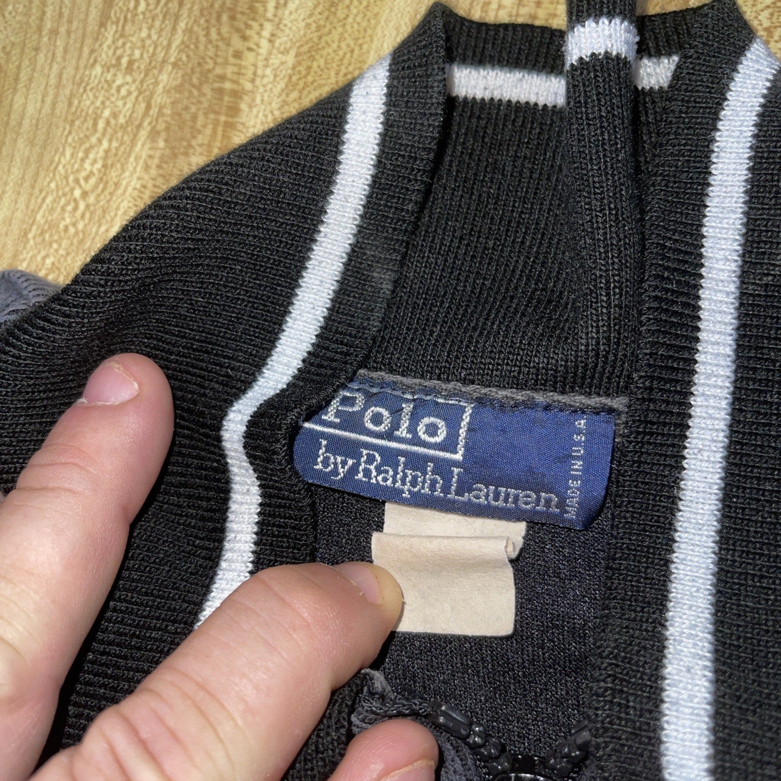 Vintage Polo Sport Quarter Zip Made In USA XL
