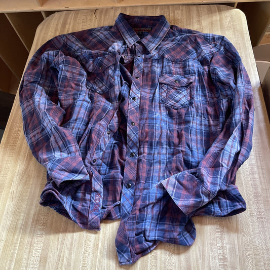 Rock & Roll Cowboy Pearl Snap XXL 