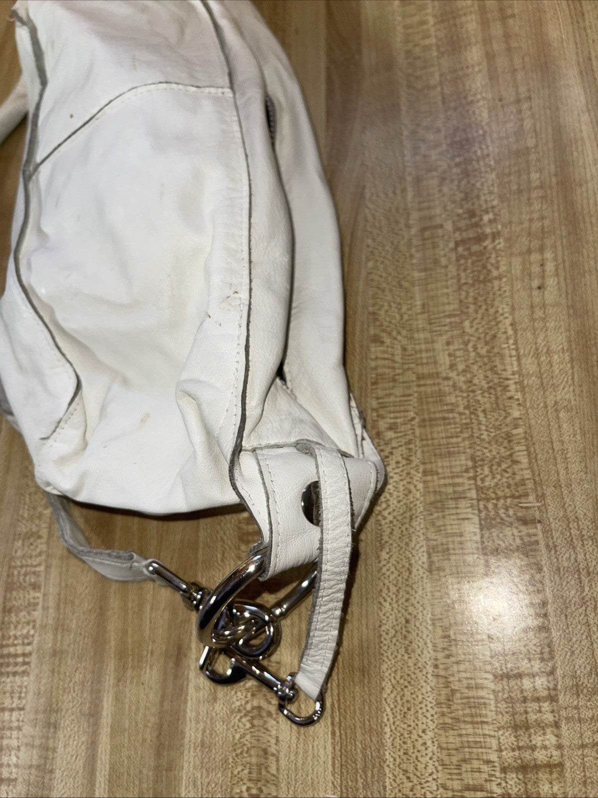 Allison Burns Leather Purse Broken Zipper 