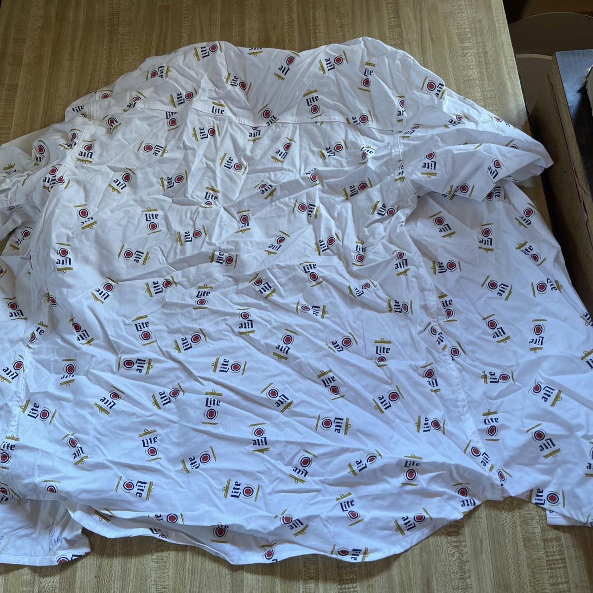 Miller Lite AOP Button Up Medium 