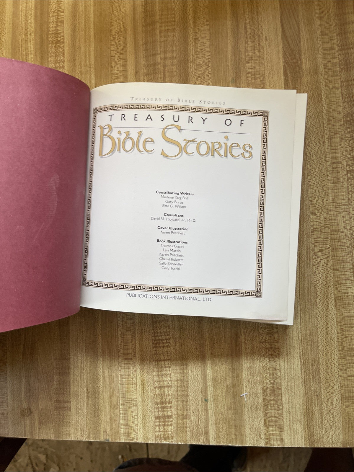 Treasury Of Bible Stories 1995, HC gilt edges