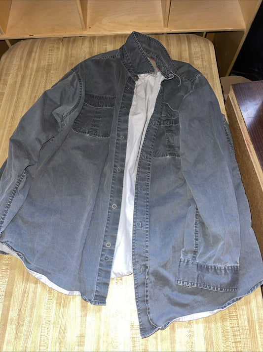 Columbia Button Up Shirt XL Metal Buttons 