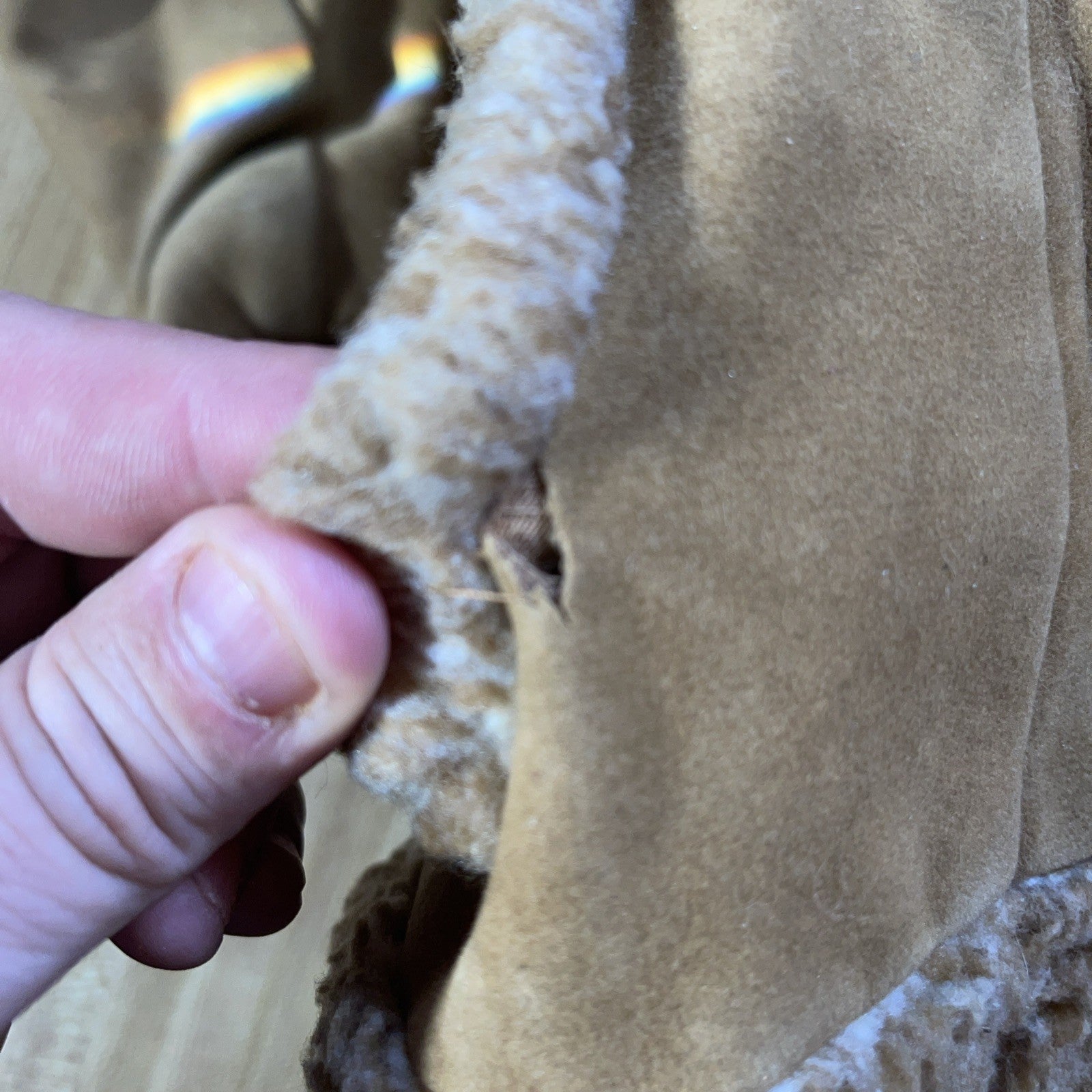 Vintage Fingerhut Sherpa Lined Suede Jacket 40