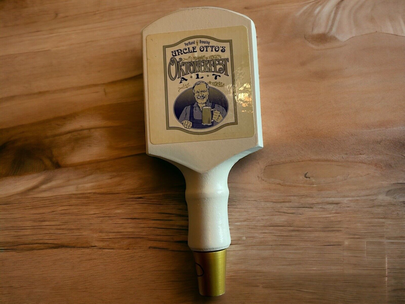 1990's Uncle Otto's Oktoberfest ALT Beer Tap Handle Portland Brewing