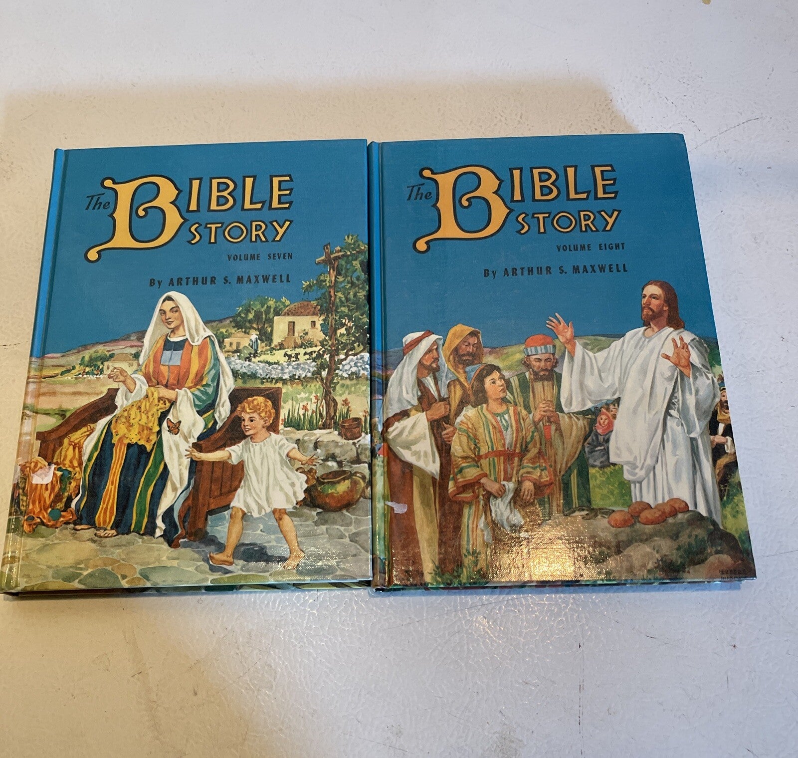 The Bible Story Hardcover Lot Antique