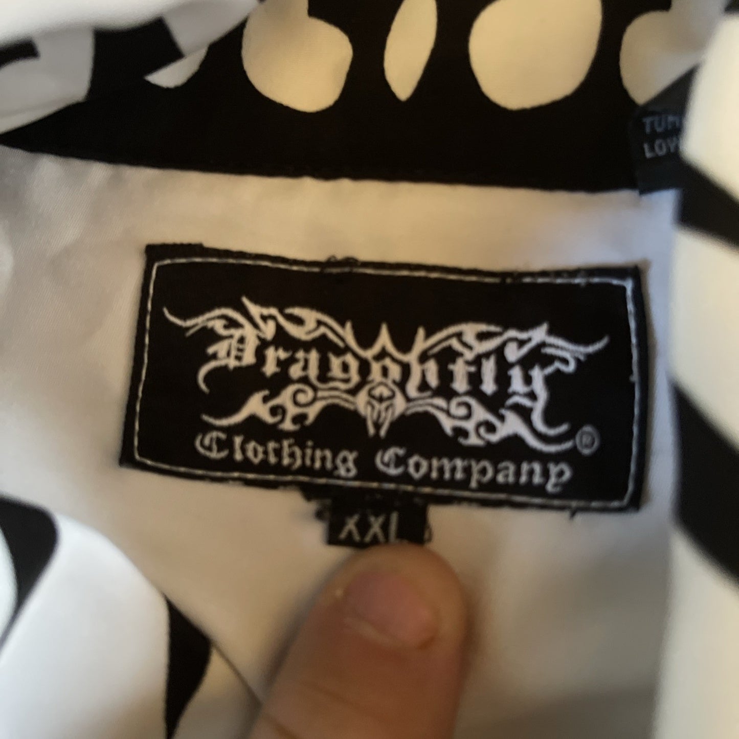 vintage dragonfly button up shirt XXL 