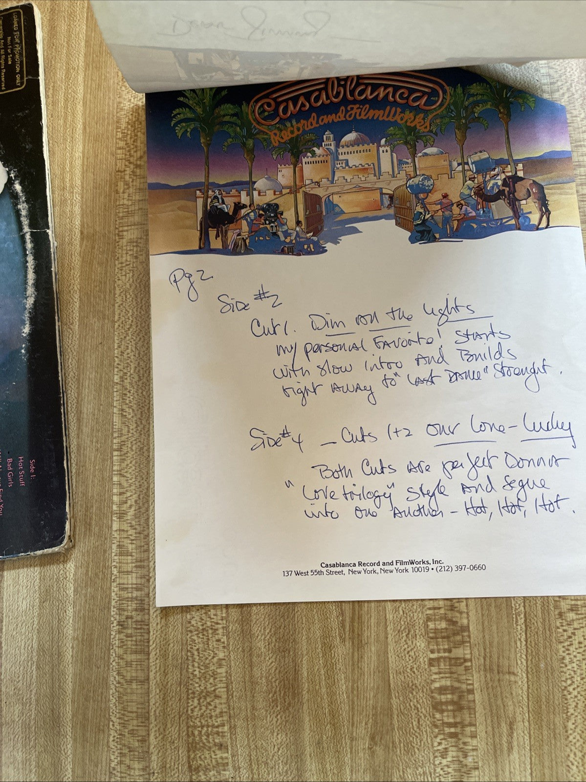 Donna Summer Bad Girls Vinyl Promotional Box Only No Vinyl 
