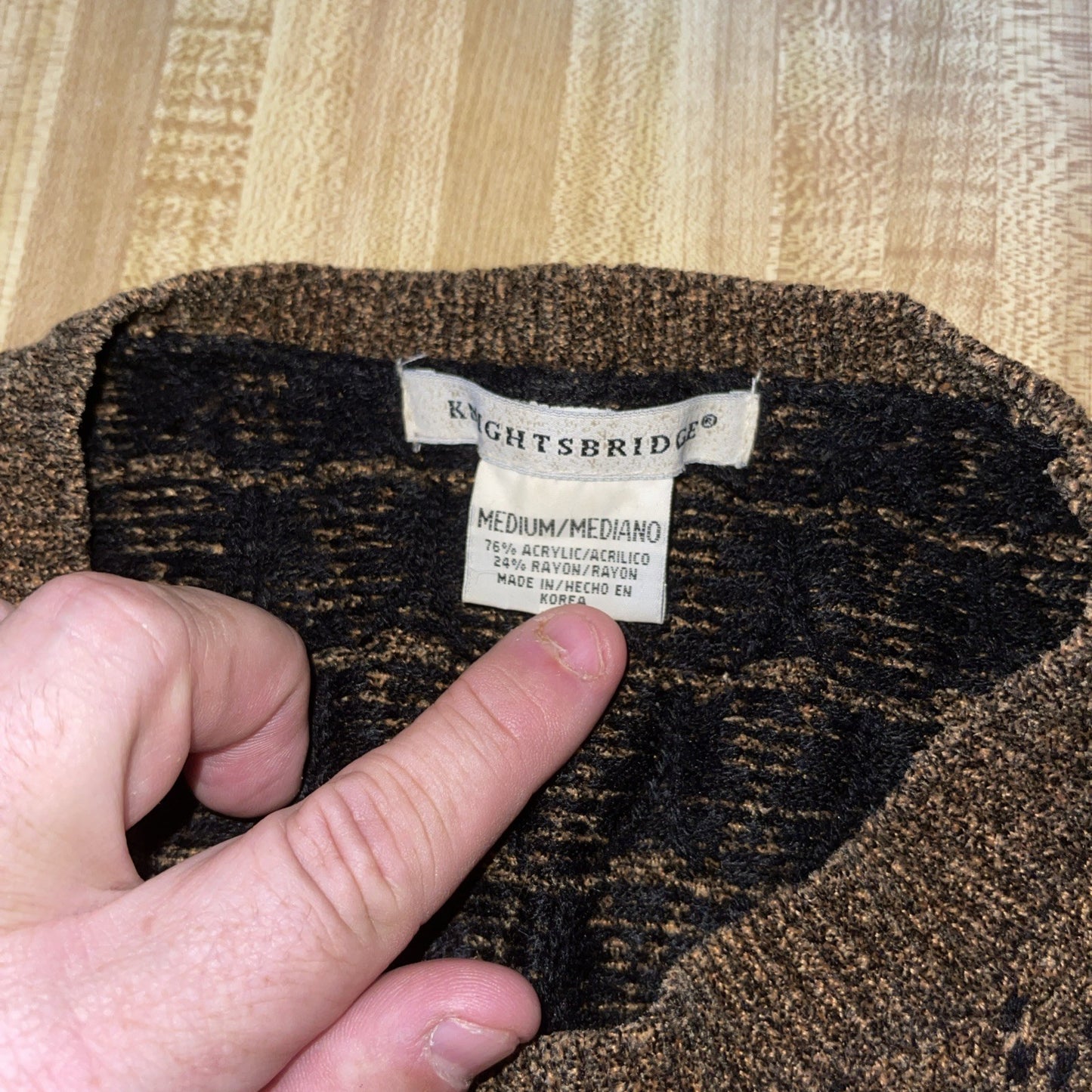 Vintage Knightsbridge Sweater Medium 