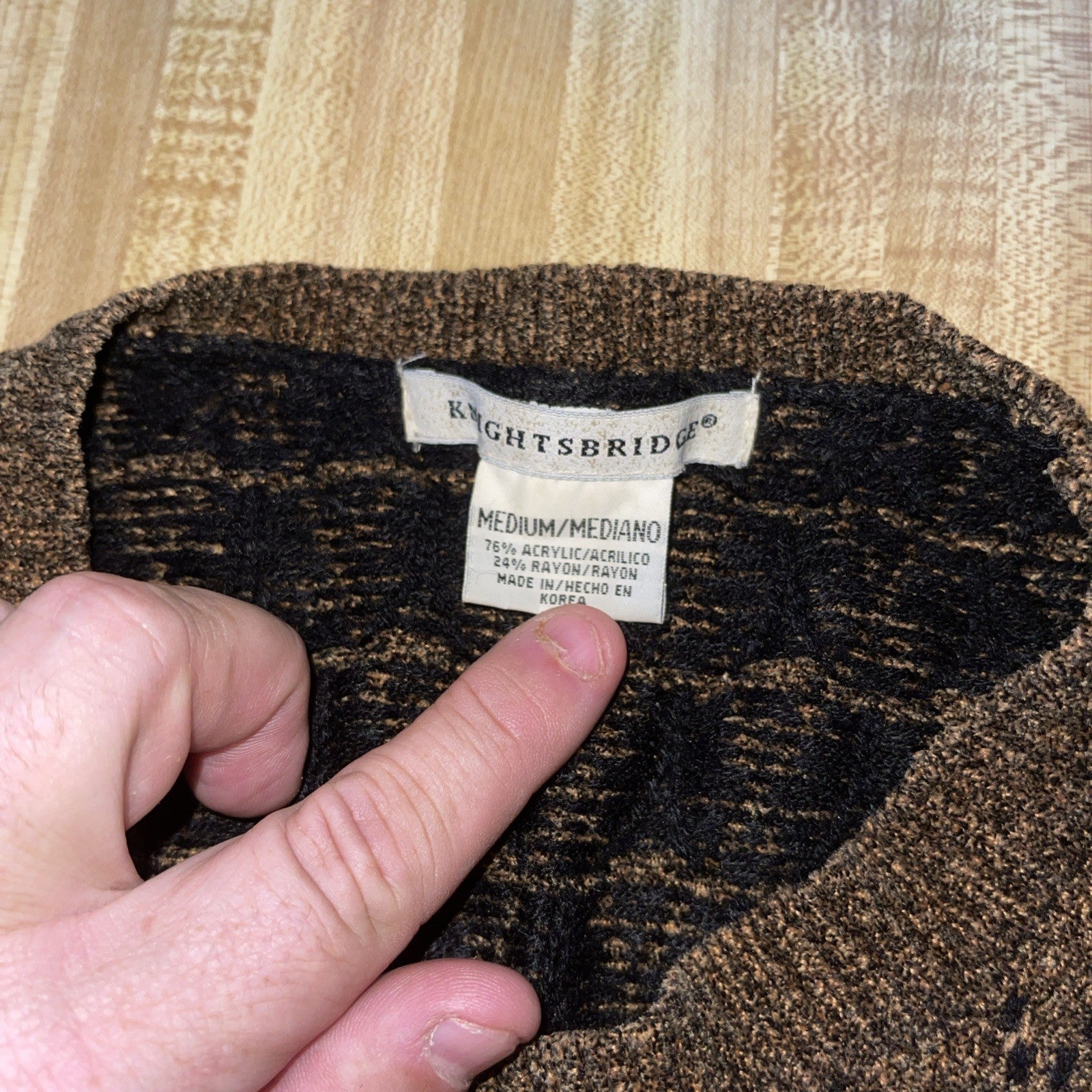 Vintage Knightsbridge Sweater Medium 