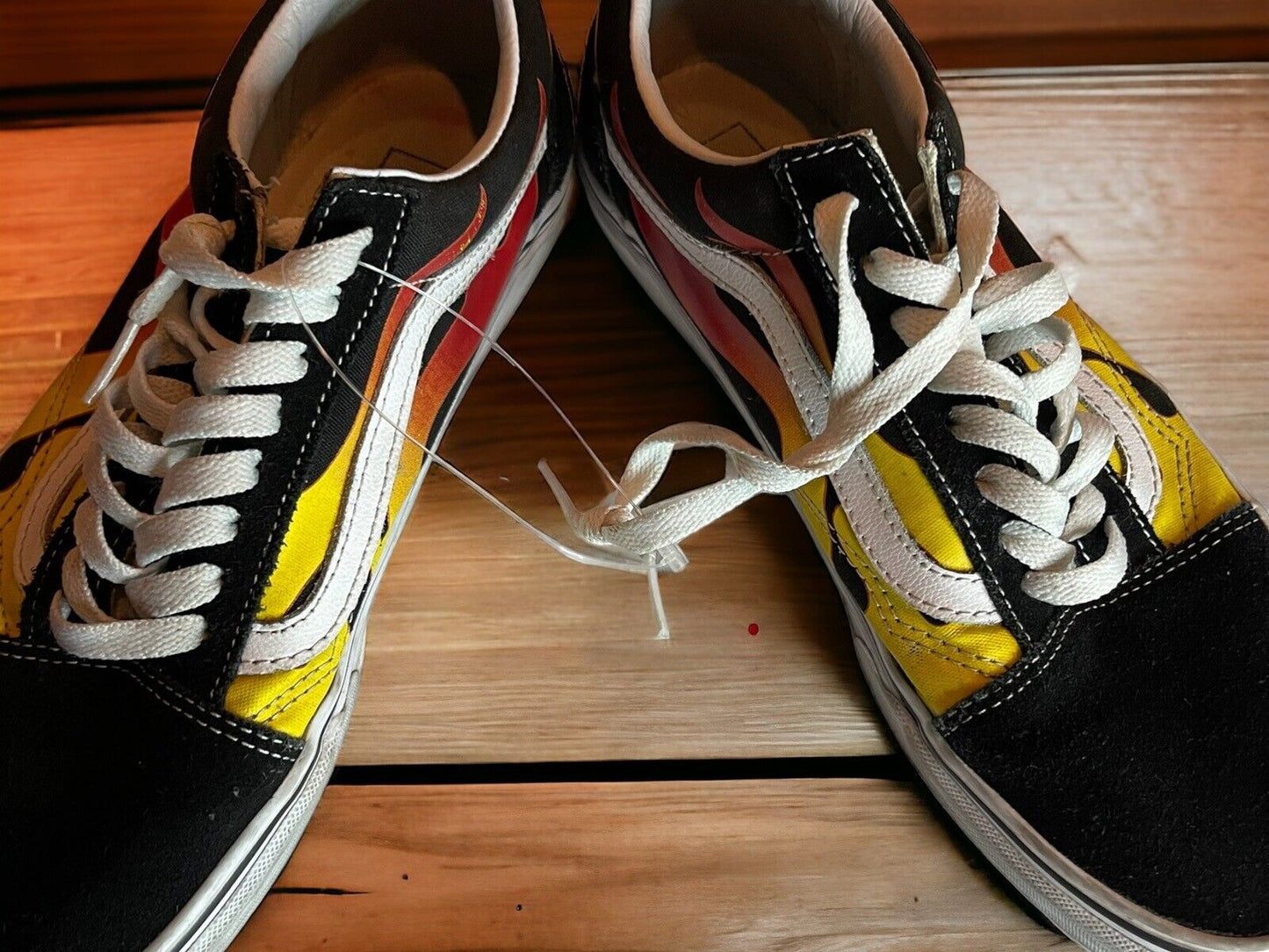 Vans Old Skool Off The Wall Flame Shoes 8.5 Men 10 Women