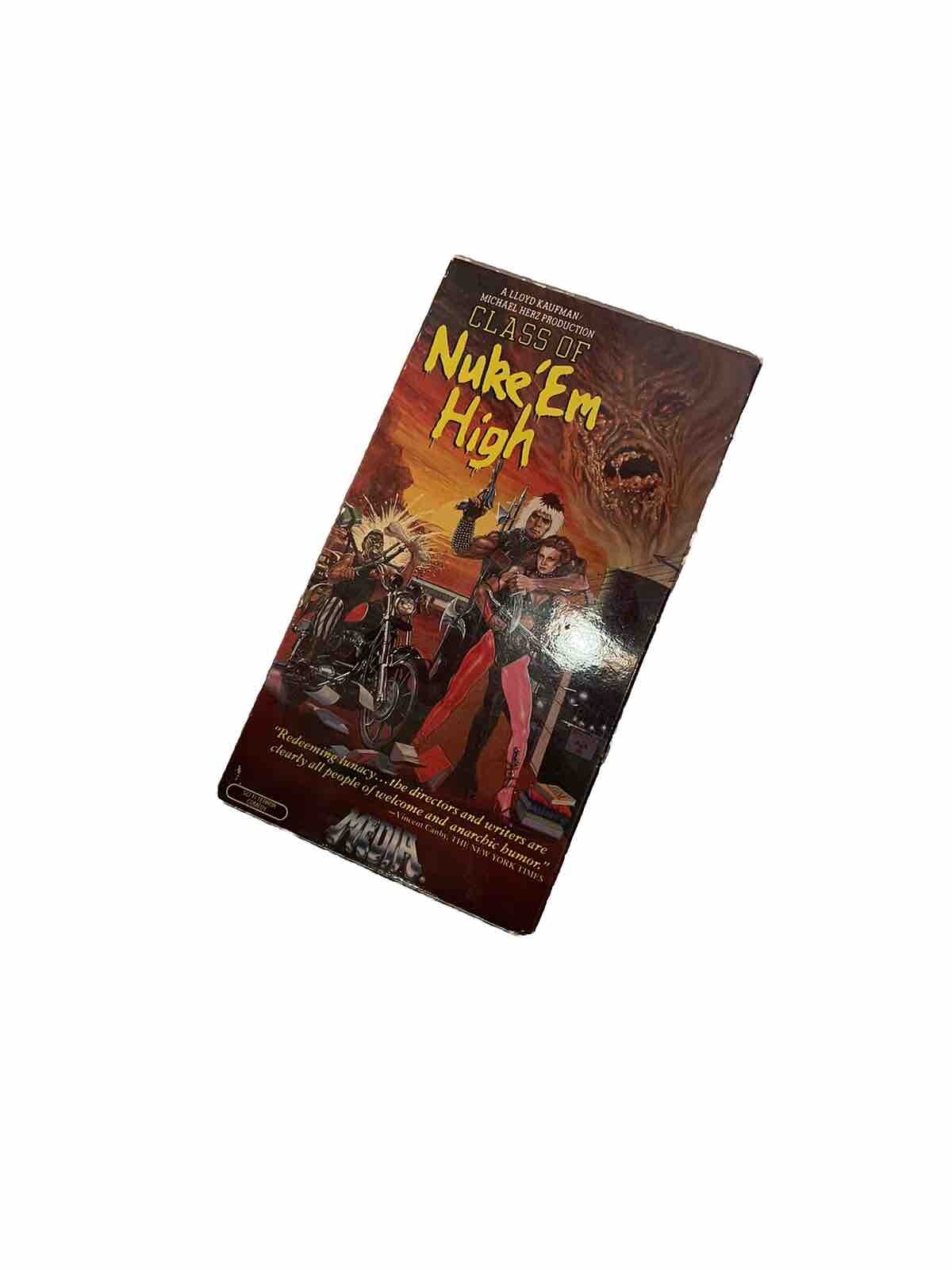 CLASS OF NUKE'EM HIGH (1986) Media Home Video Release