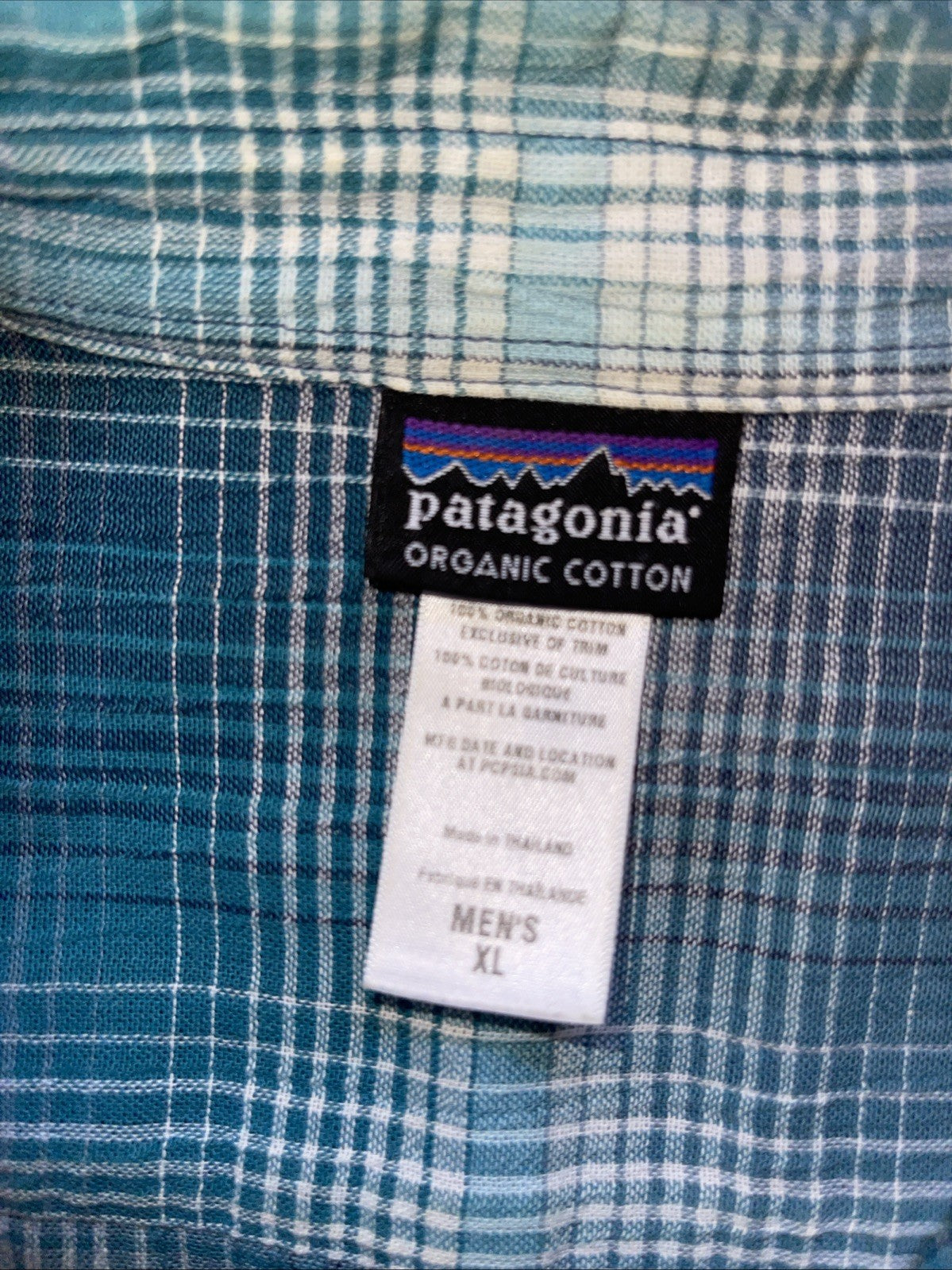 patagonia organic cotton button up xl