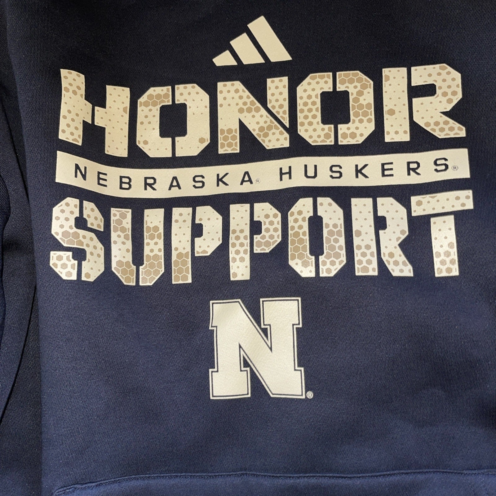 Adidas Nebraska Cornhuskers Honor Support Hoodie NWT XL