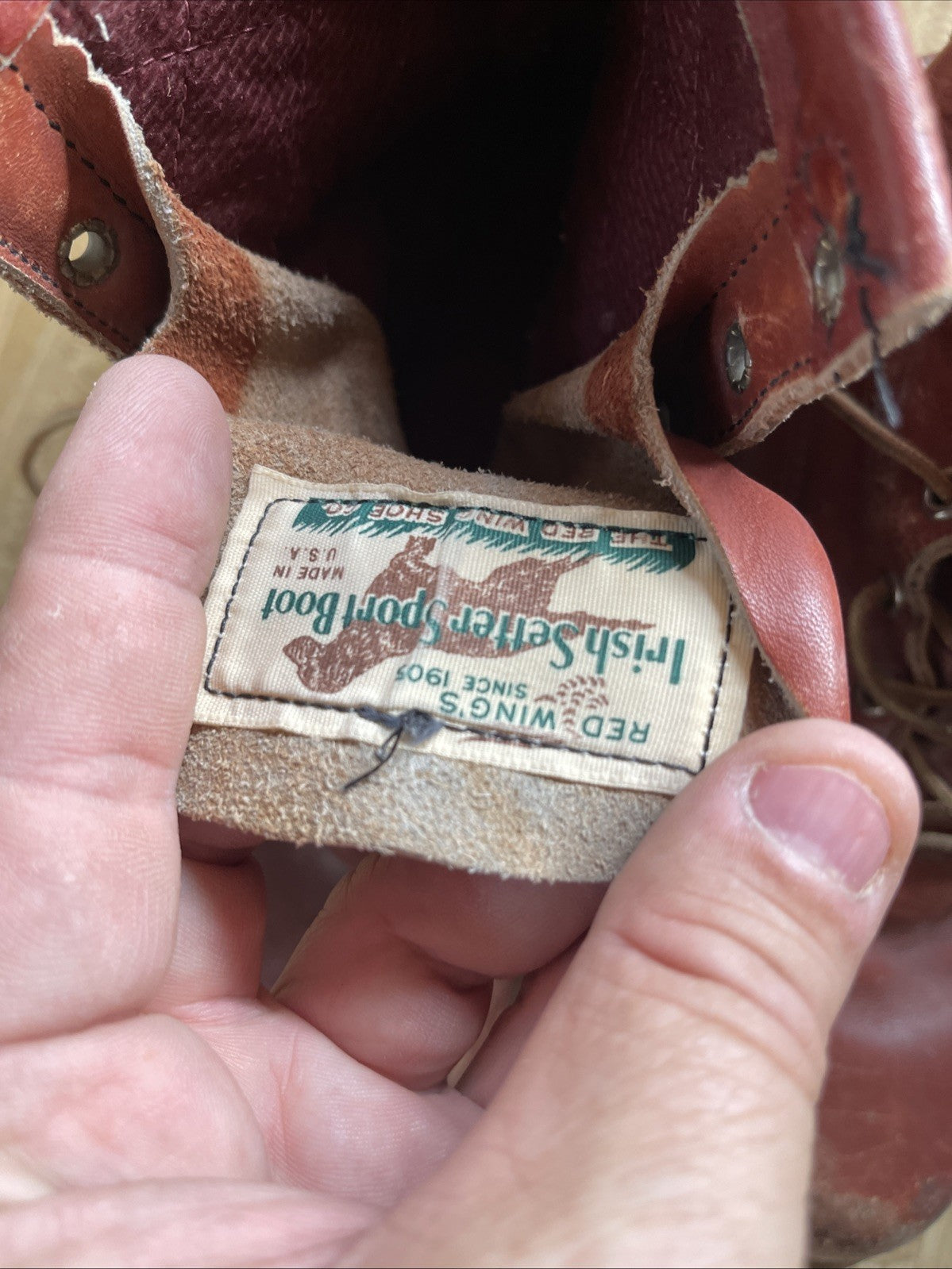 red wing irish setter boots 10