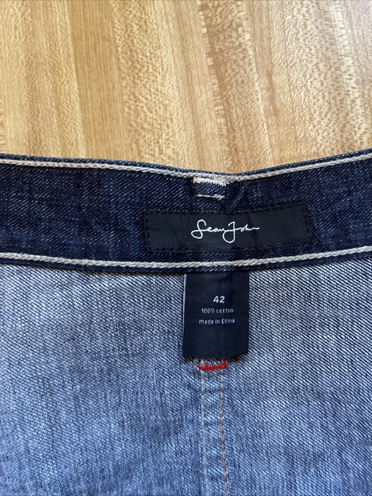 Sean John Jeans Baggy Wide Leg Y2K Vintage Streetwear Hiphop 42/34
