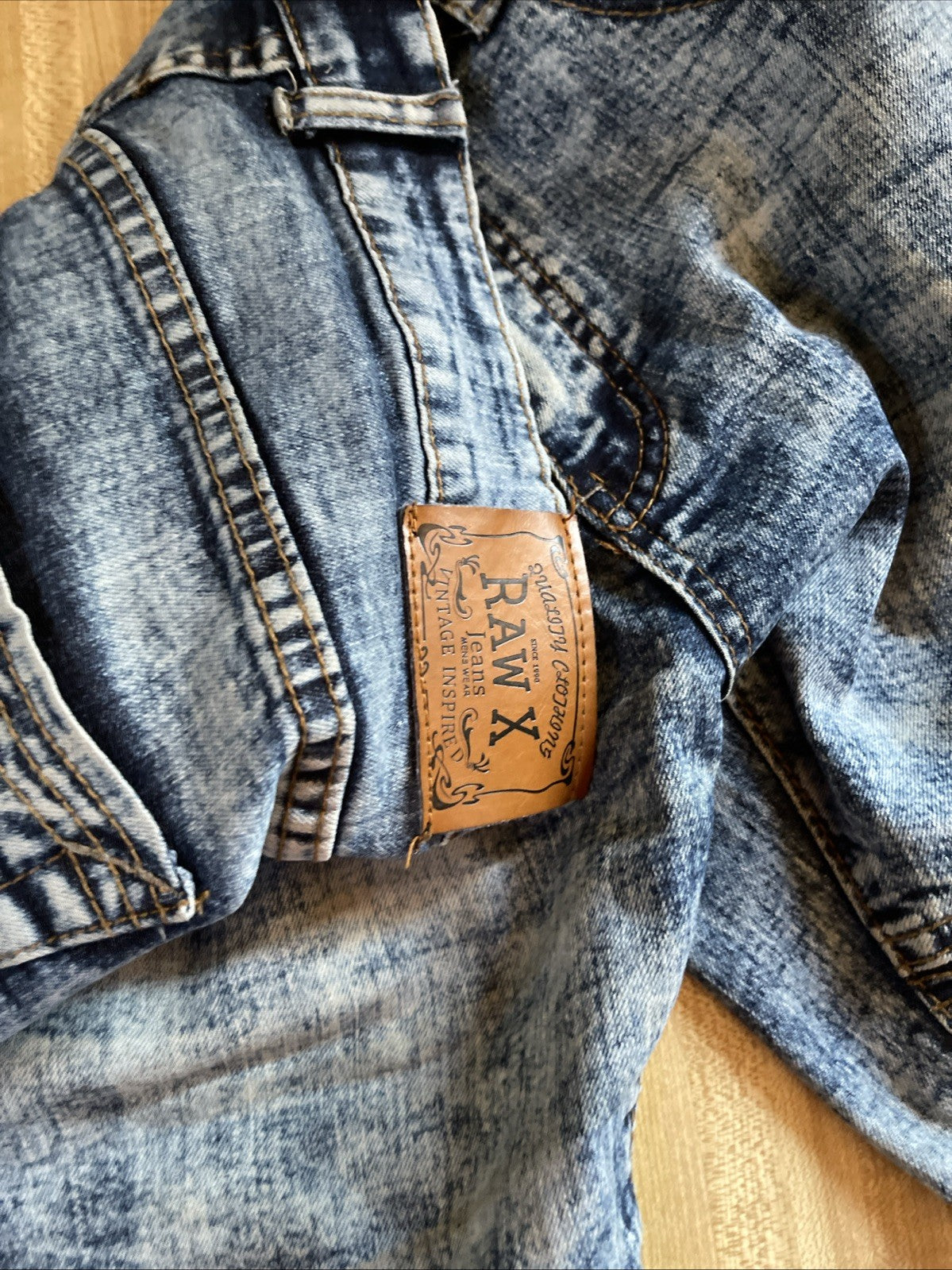 Raw X Jeans 32x30 Acid Wash