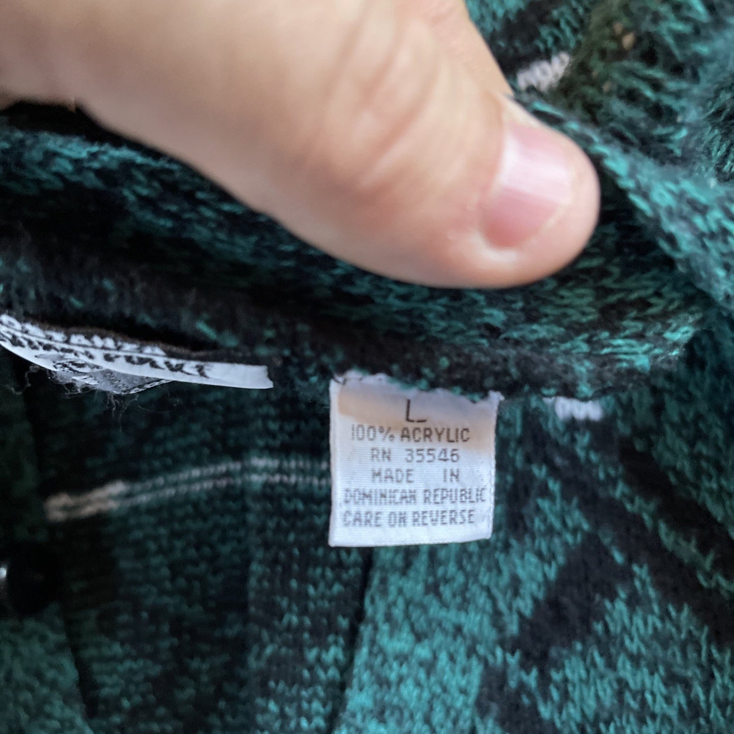 Vintage Sostanza Fashion Police Cardigan Large 