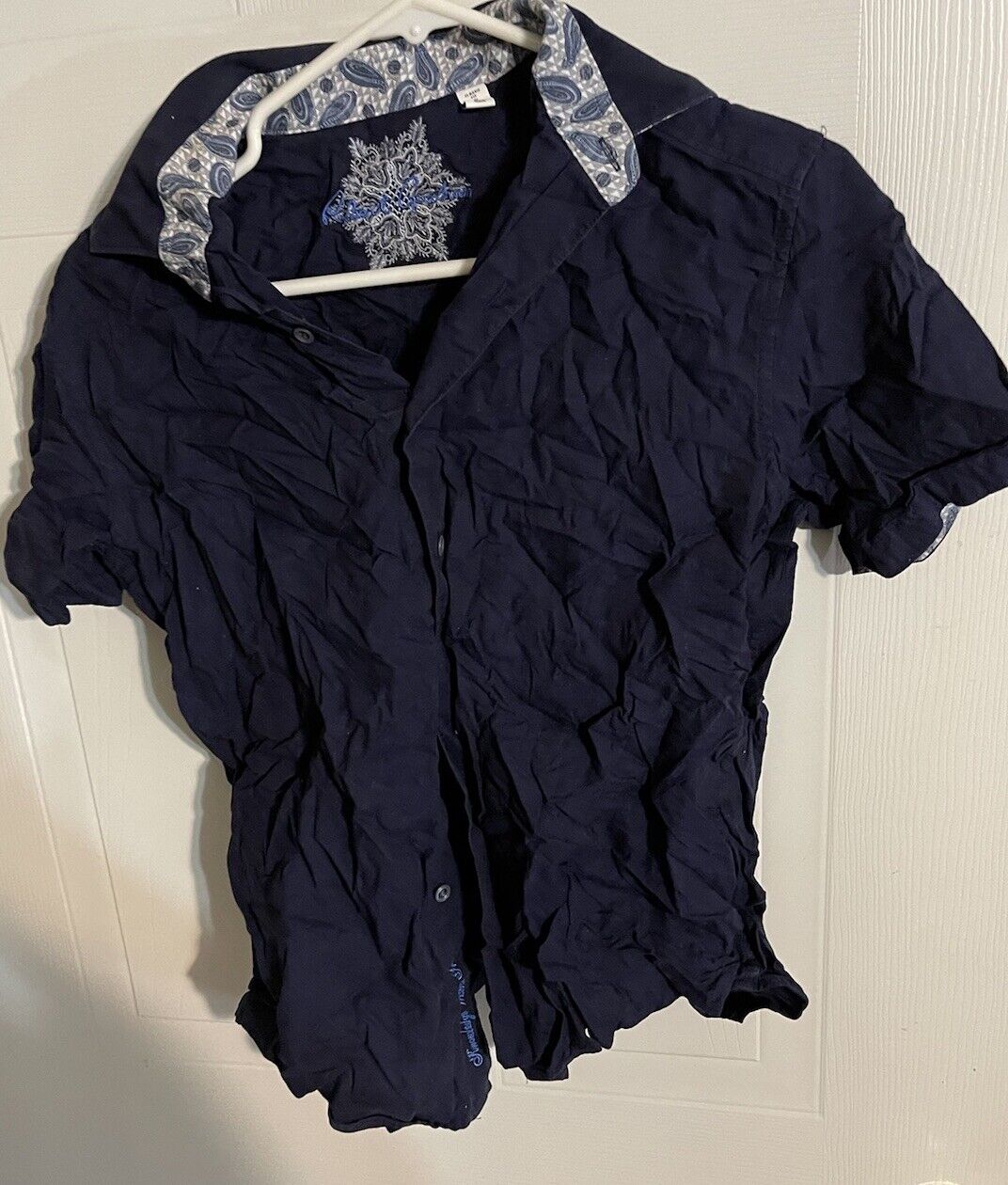 Robert Graham Button Up Small Knowledge Wisdom Truth 