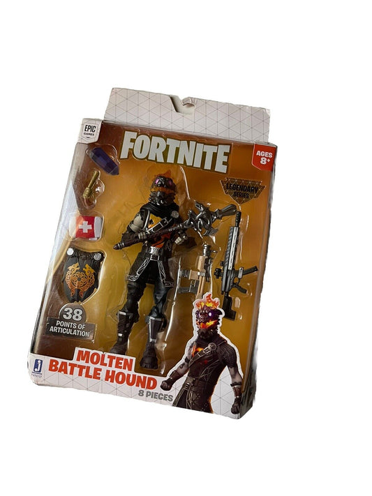 Fortnite 6" Legendary Series Figure Molten Battle Hound NEW BOX HAS WEAR