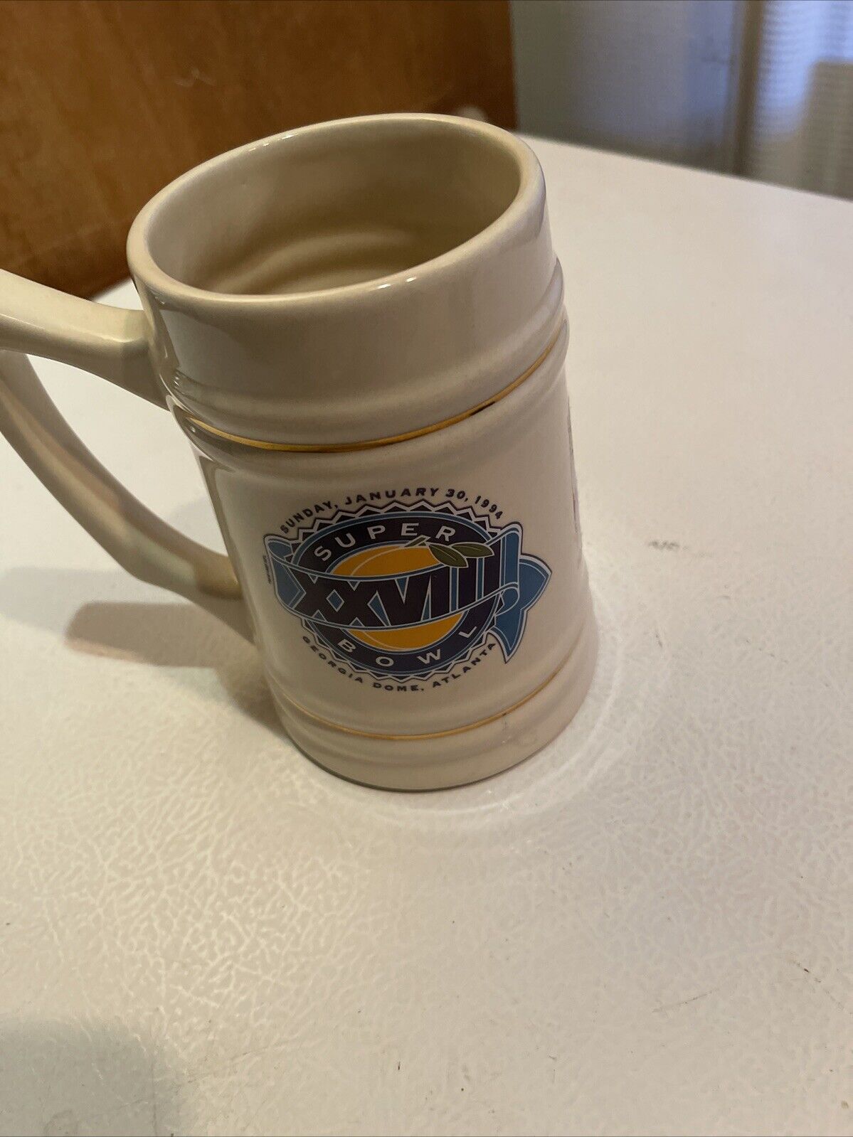 Vintage 1994 Cowboys Vs Bills Superbowl Mug Stein