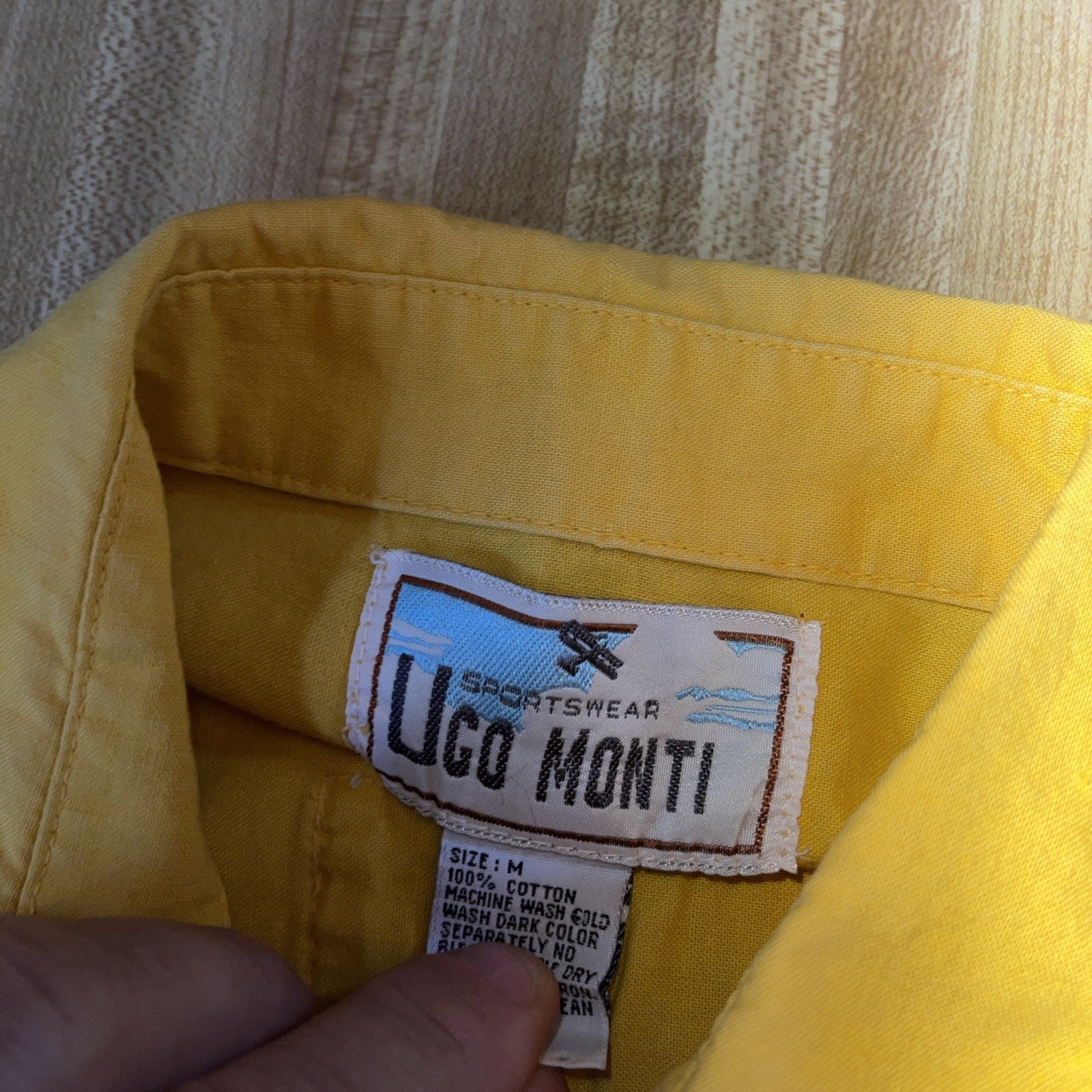 Vintage Ugo Monti Button Up Medium 