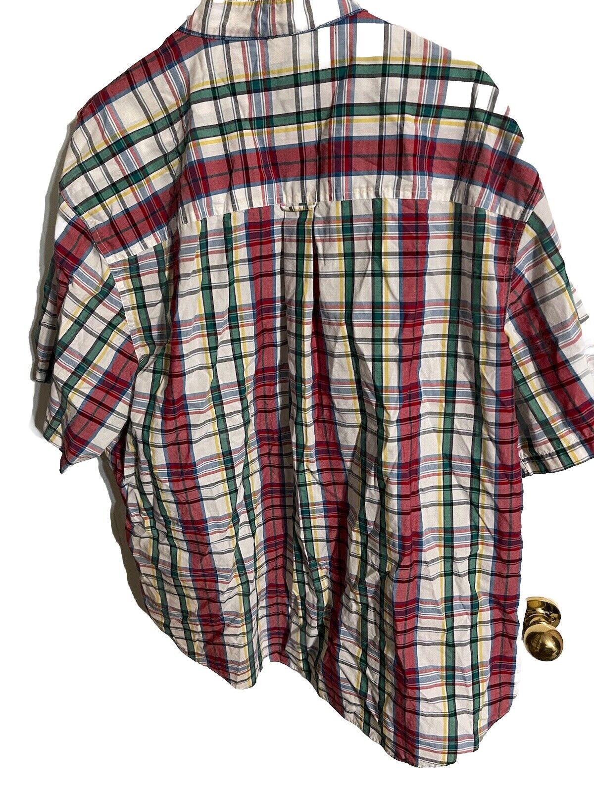 Chaos Ralph Lauren Plaid Colorblock Patchwork Button Down XXL 