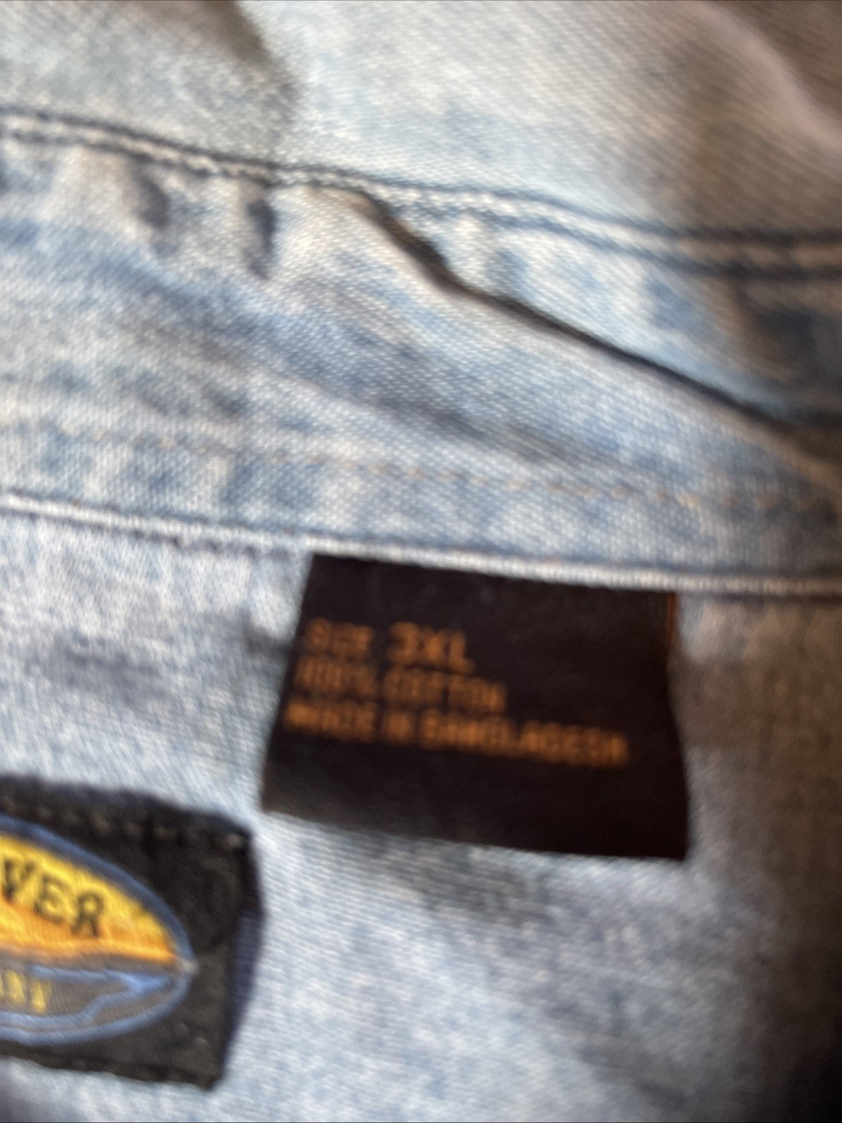 Sandy River Denim Pearl Snap 3XL 