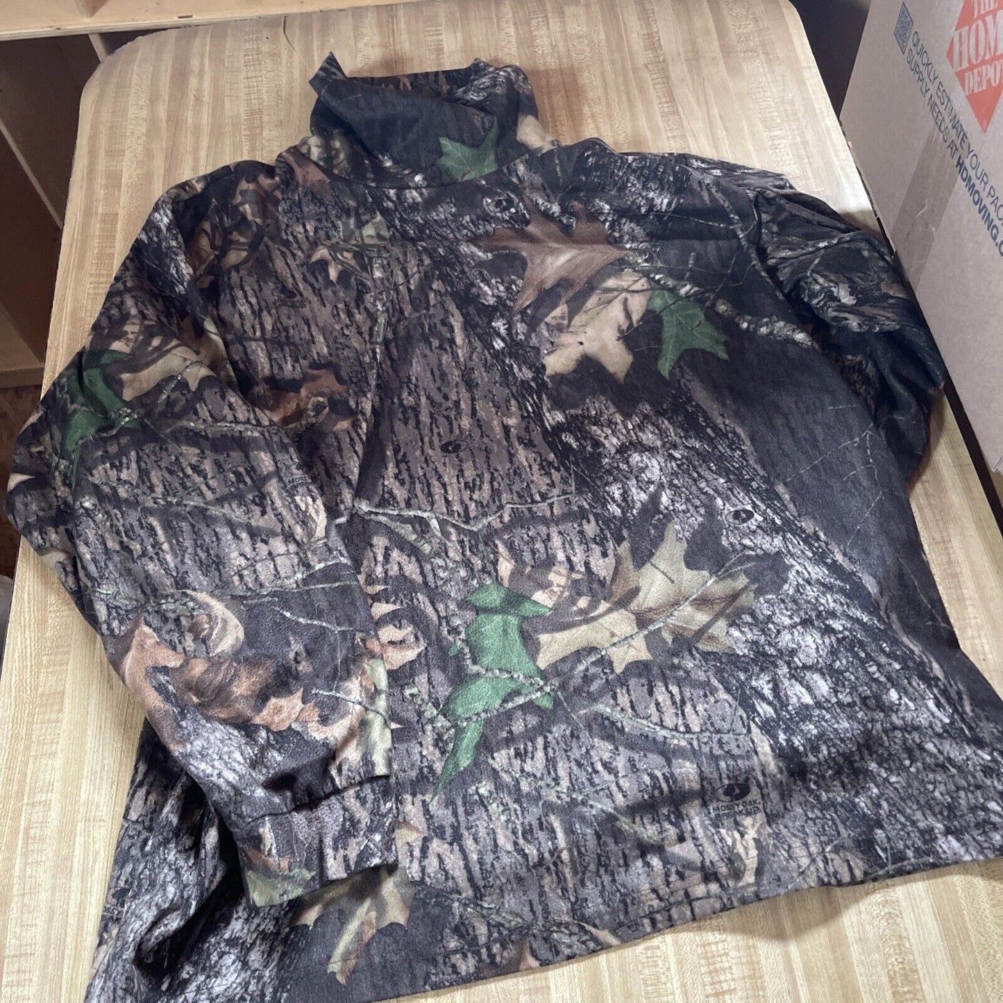 Cabelas Woodland Camo Turtleneck 2XL 