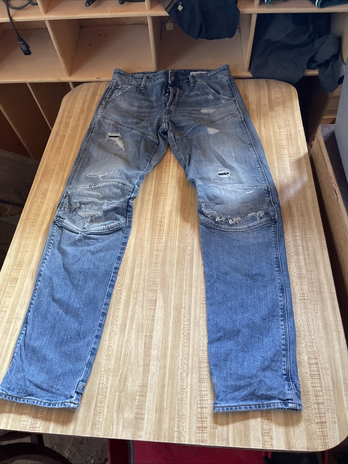 G Star Raw 5620 3D Slim Restored Denim Jeans 30/31