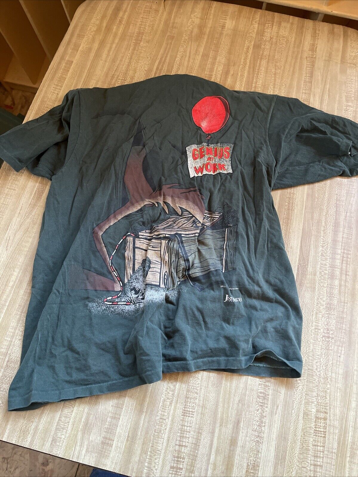 Vintage Double Sided Wile E Coyote T Shirt Large 