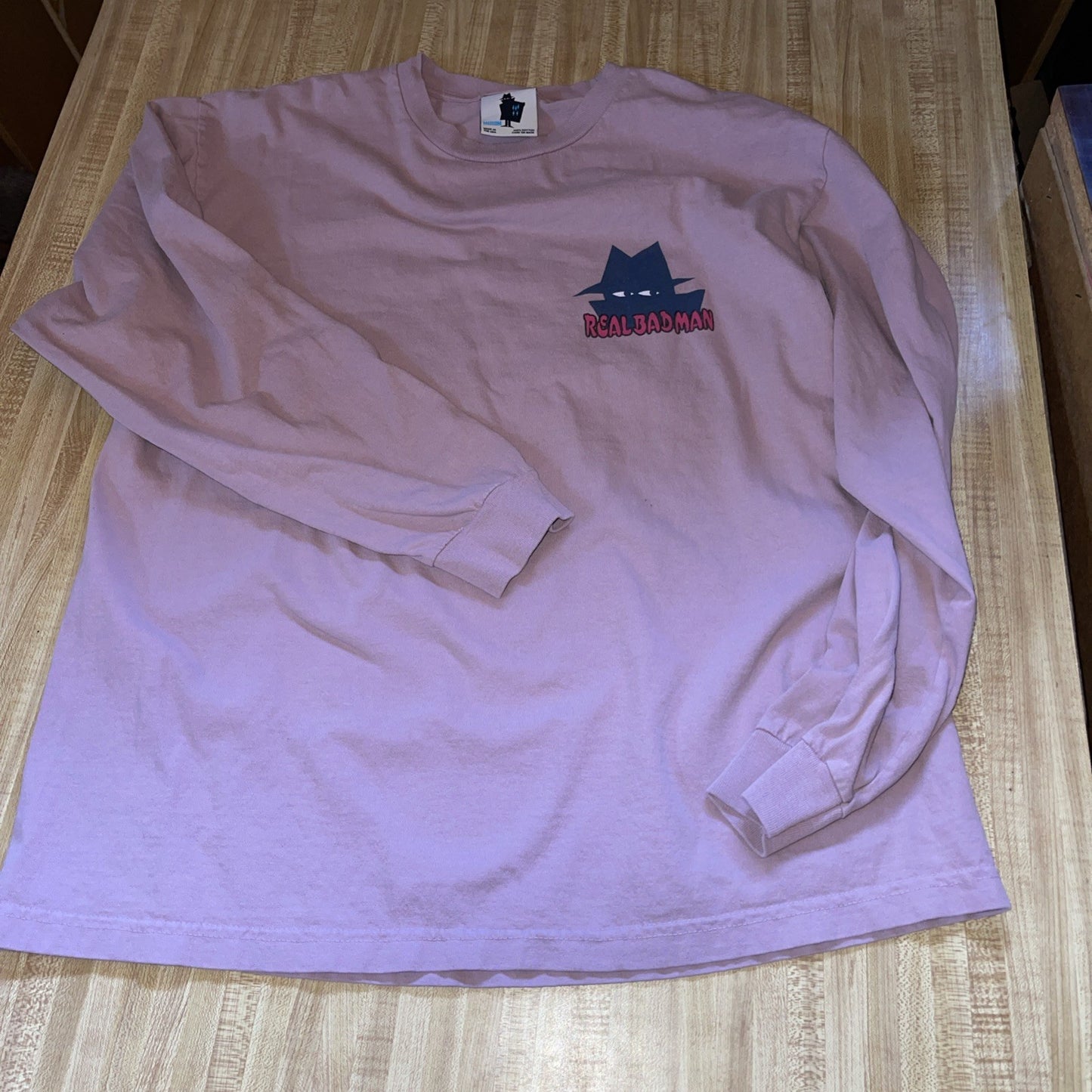 Vintage Real Bad Man Long Sleeve T Shirt Medium 