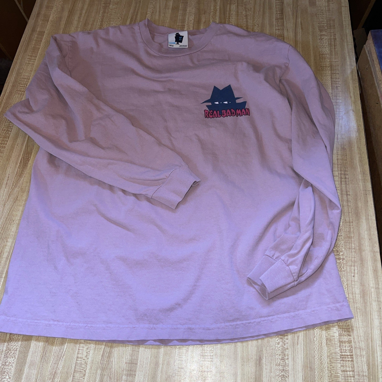 Vintage Real Bad Man Long Sleeve T Shirt Medium 