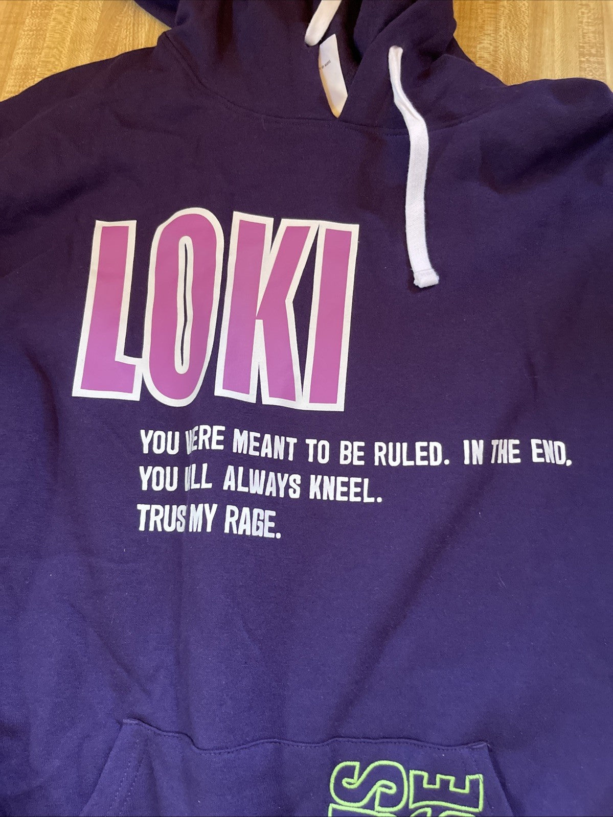 Marvel X Loki Hoodie Large 