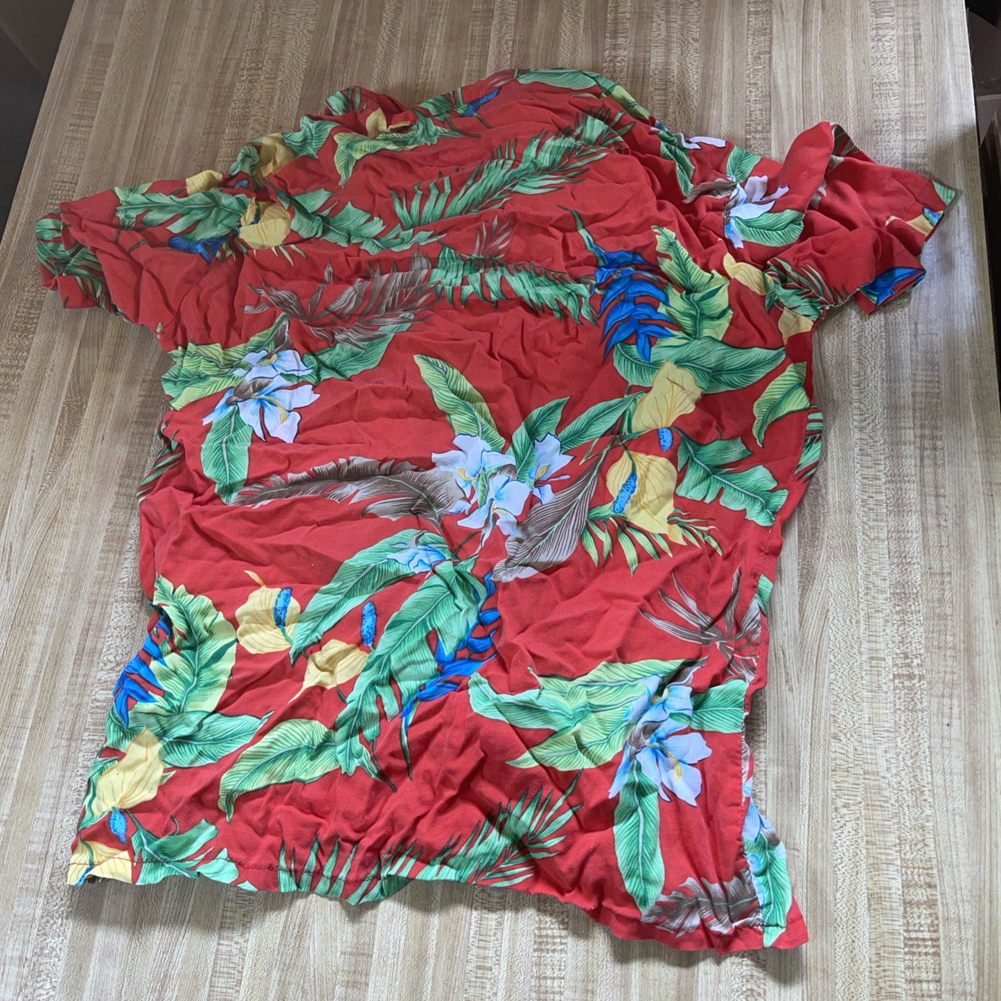 Vintage Hawaii Blues Hawaiian Shirt Large Magnum PI Style 