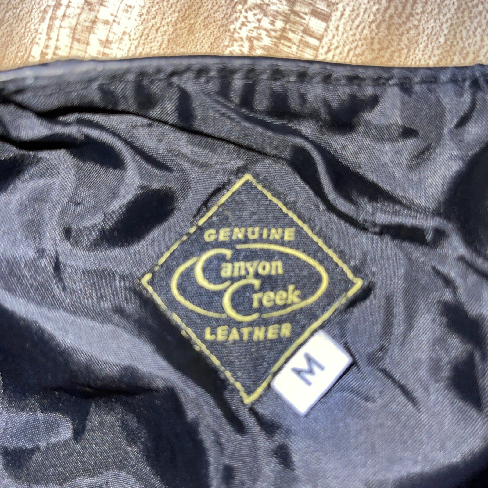 Canyon Creek Leather Biker Vest Medium 