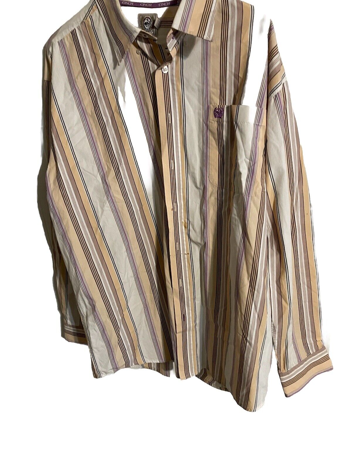 Cinch Button Down Large Has Stains