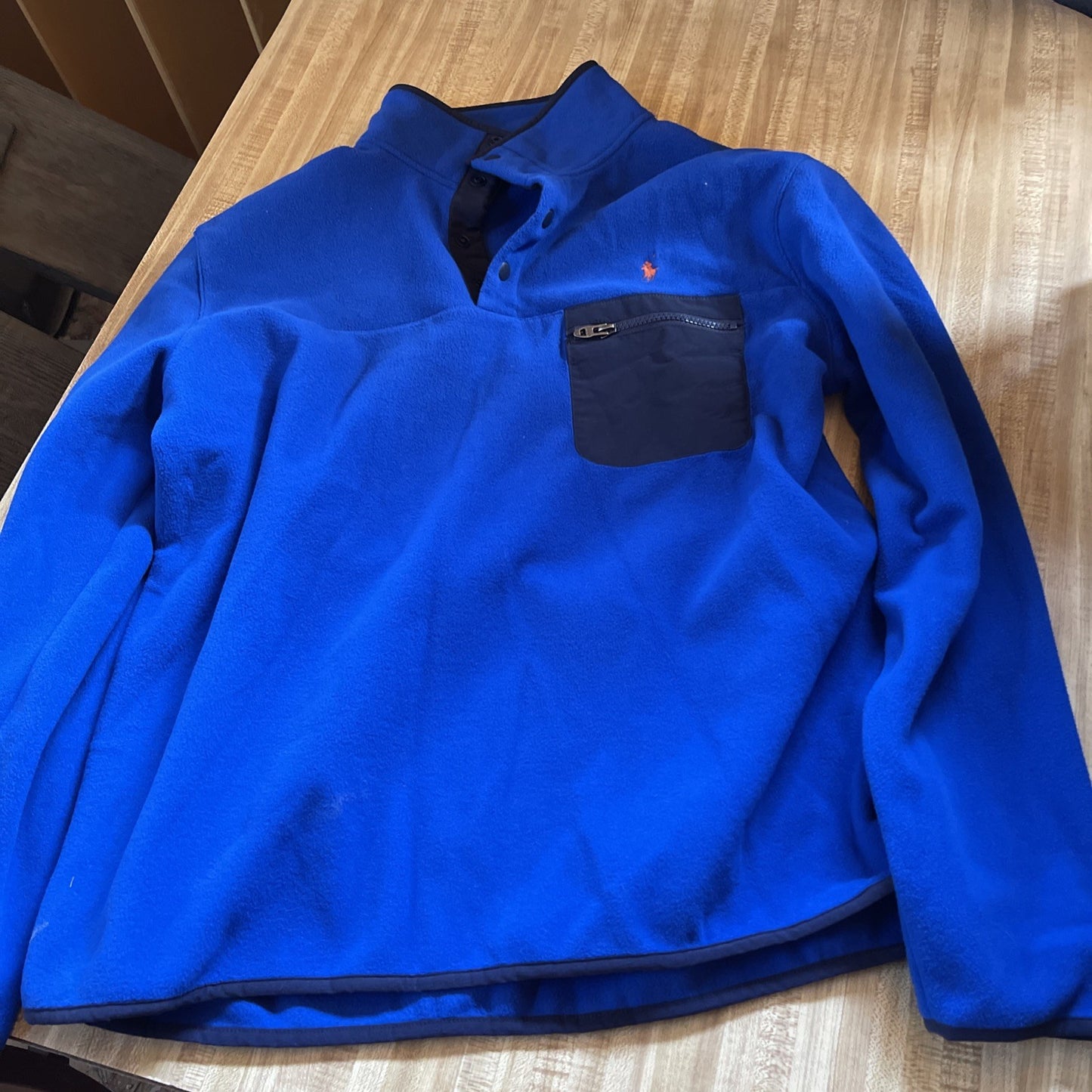 Polo Ralph Lauren Quarter Snap Button Sweater Large 