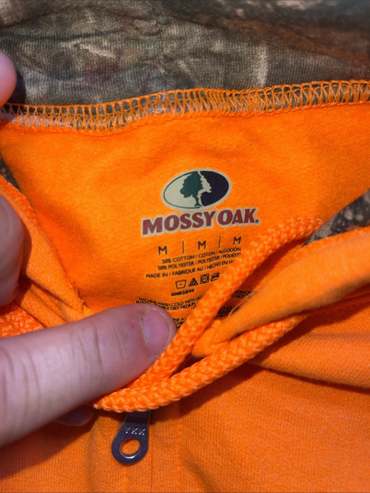 Mossy Oak Full Zip Hoodie Medium 