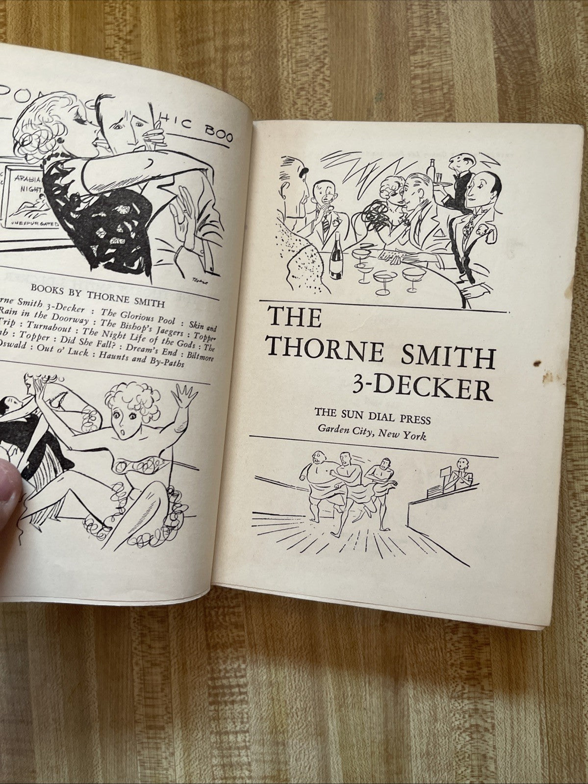 The Thorne Smith 3 Decker Hardcover 