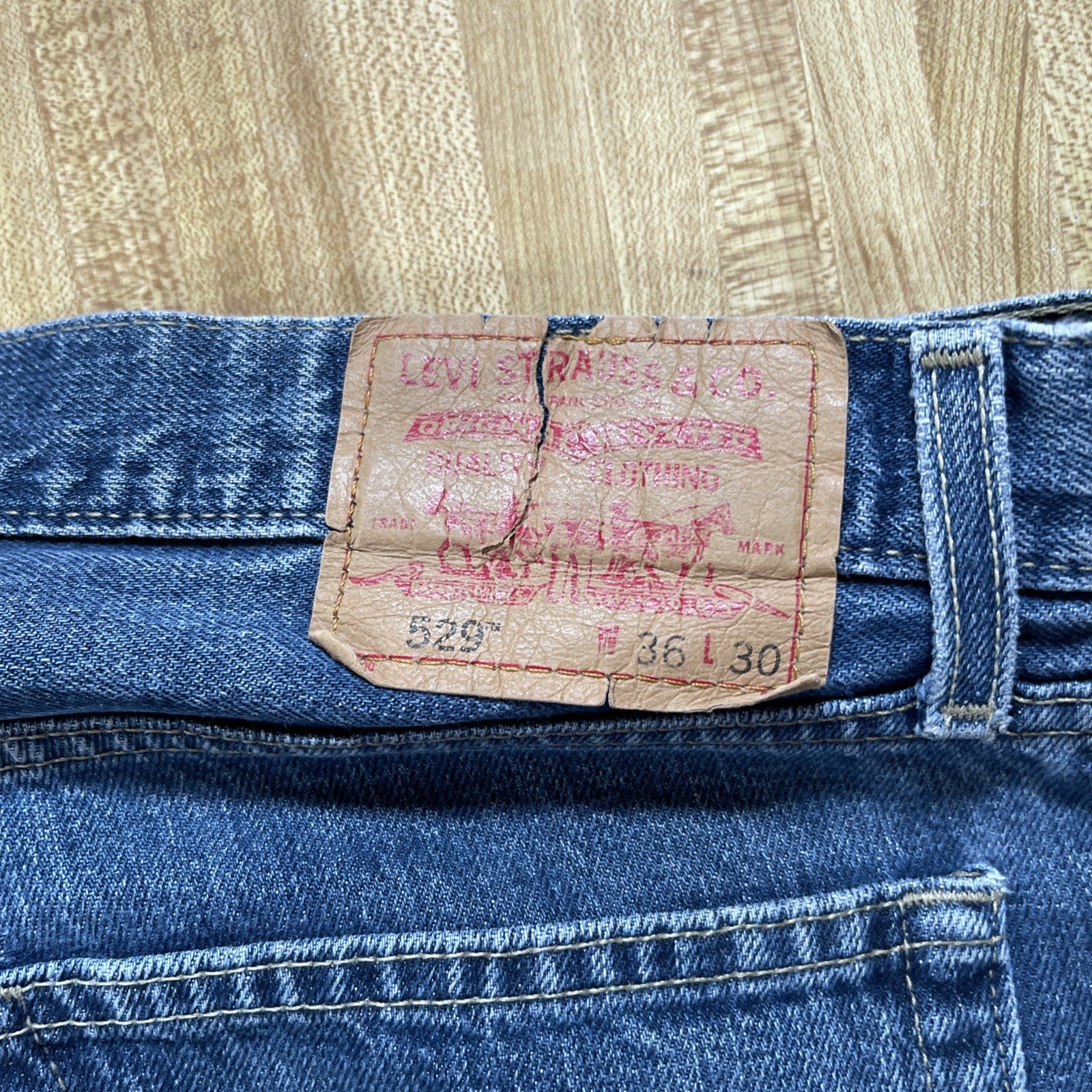 levis 529 low rise straight 36/30