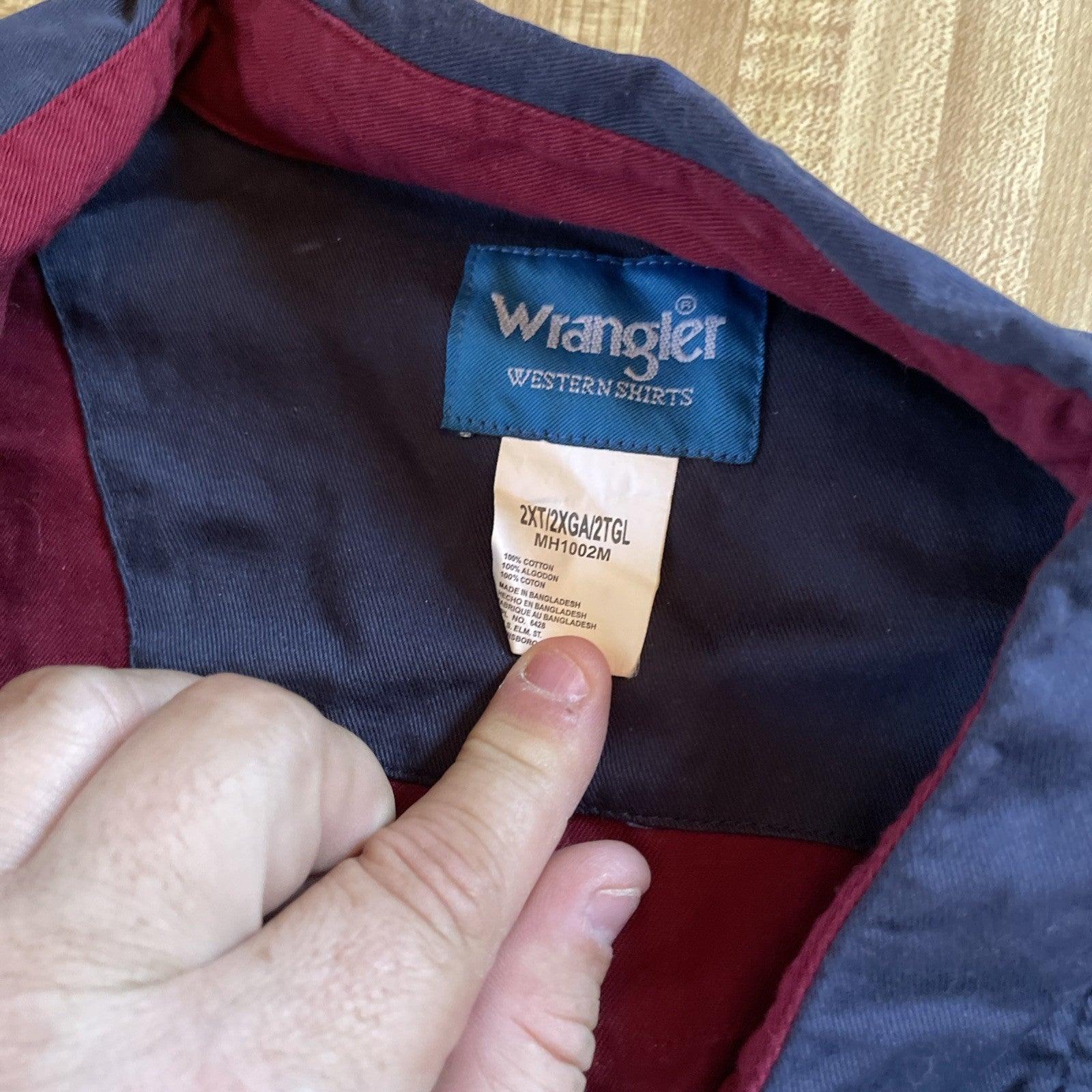 wrangler brushpopper shirt 2XT 