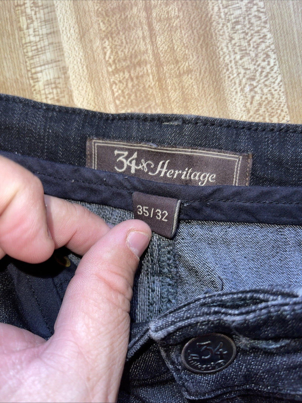 34 heritage charisma jeans 35/32