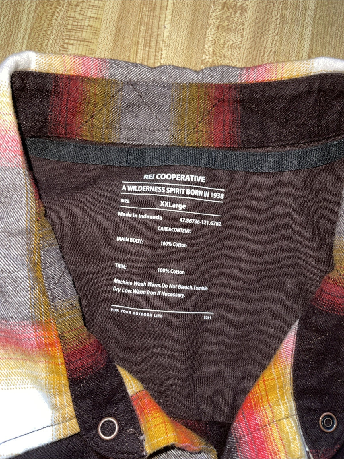 REI Cooperative Flannel XXL 