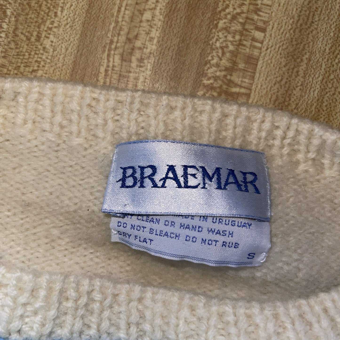 Vintage Braemar Tennis Players Sweater Small 