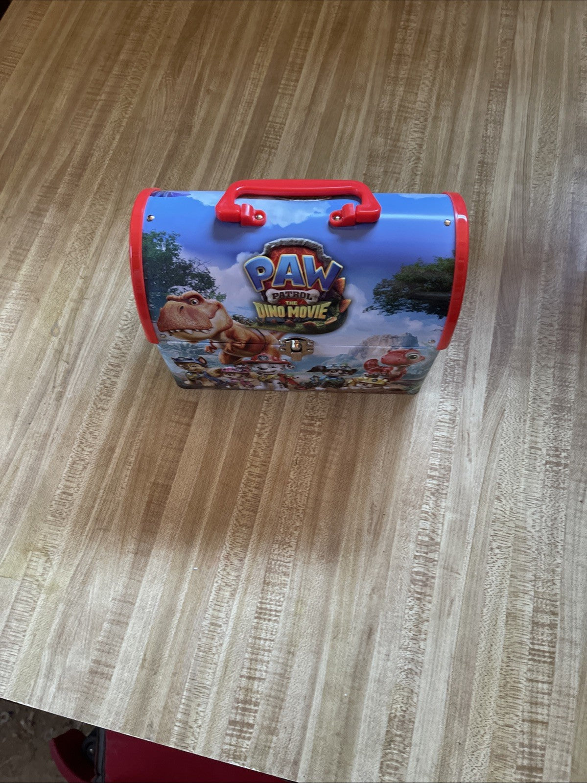 Paw Patrol Dino Movie 2026 Tin Lunch Box Regal Popcorn Bucket 3.7L