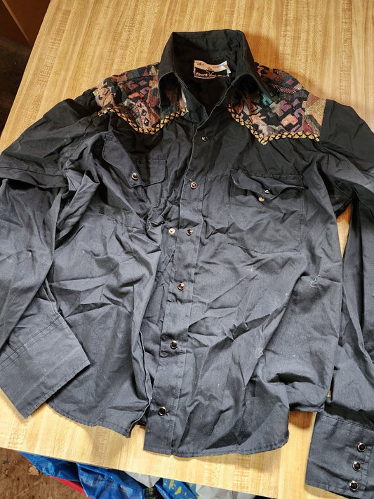 Ranch And Town Western Shirt 16.5 Large 