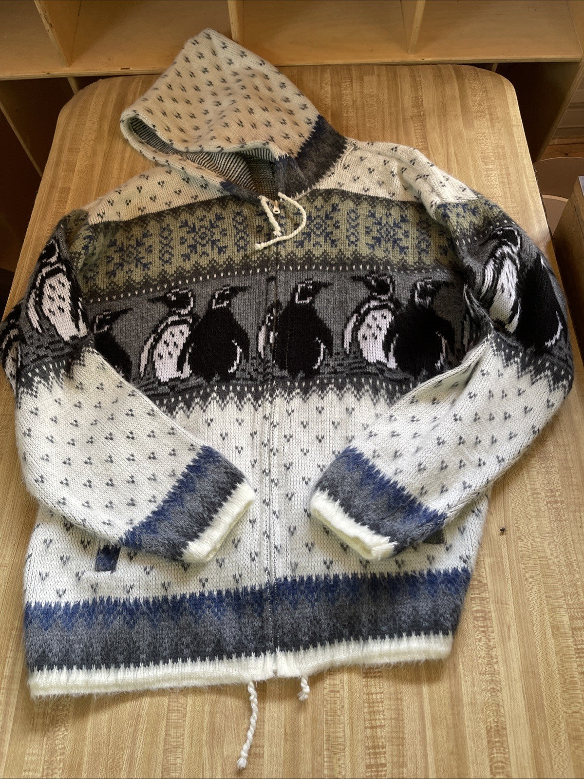 Vintage Full Zip Hoodie Large