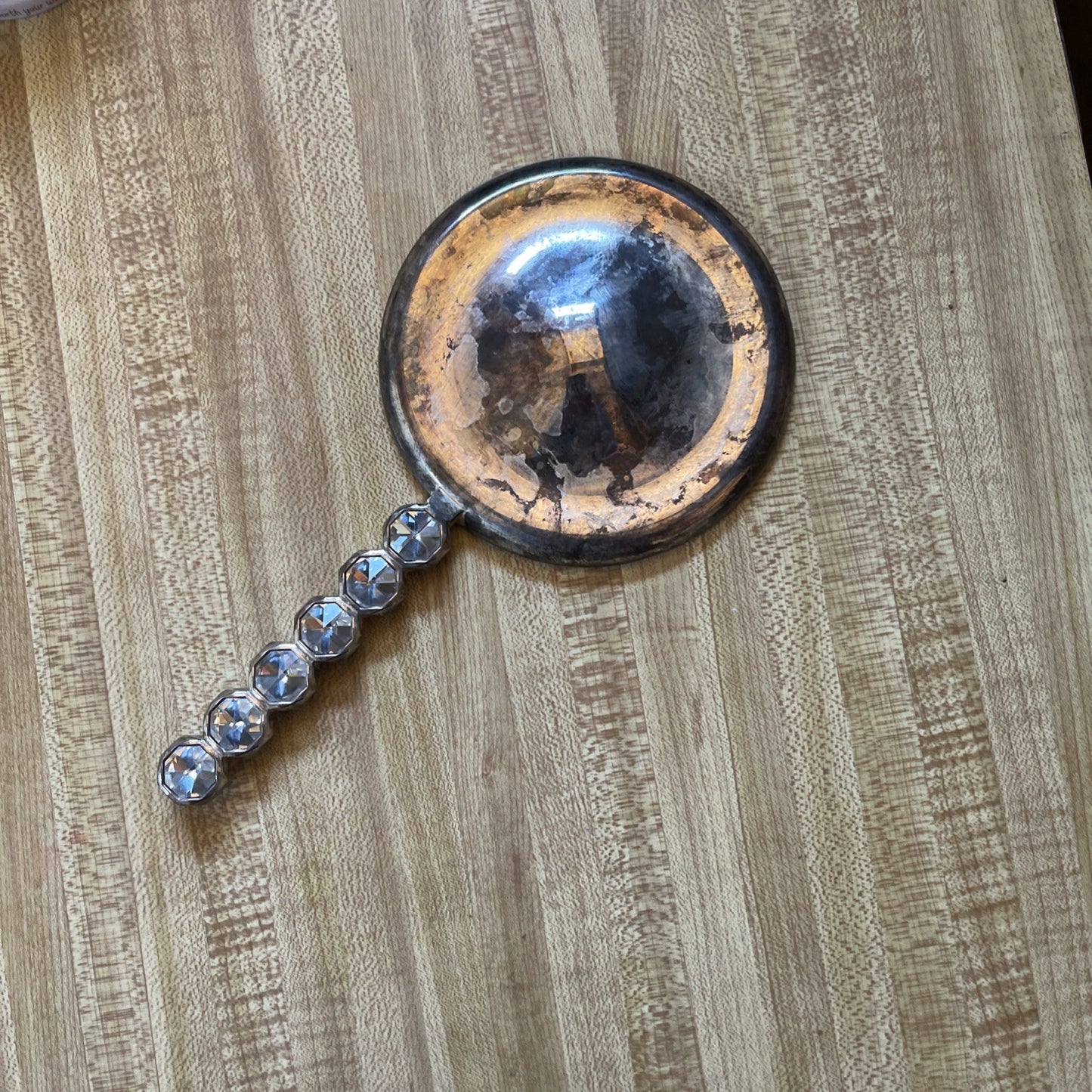 Vintage Silver Hand Mirror 