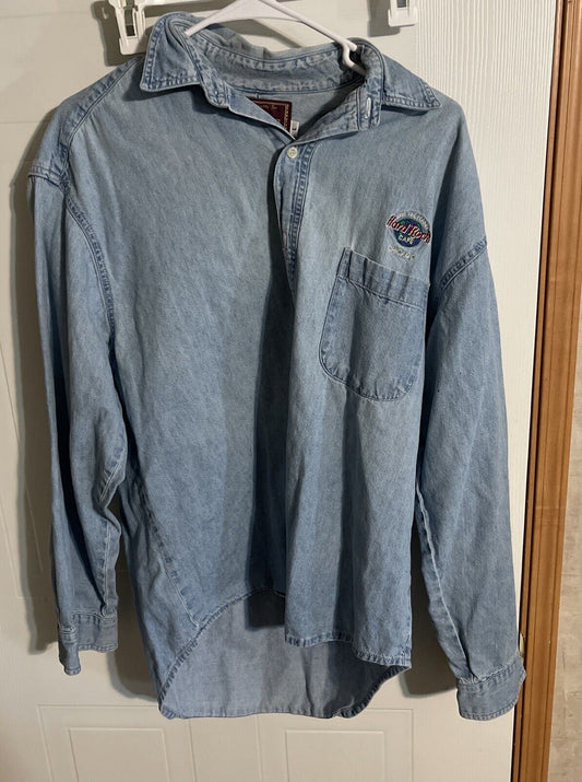 Hard Rock Las Vegas Button Up Large 